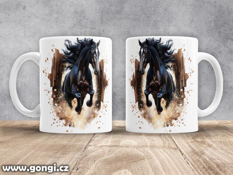 Hrnek - 0383 - Kůň v běhu 03